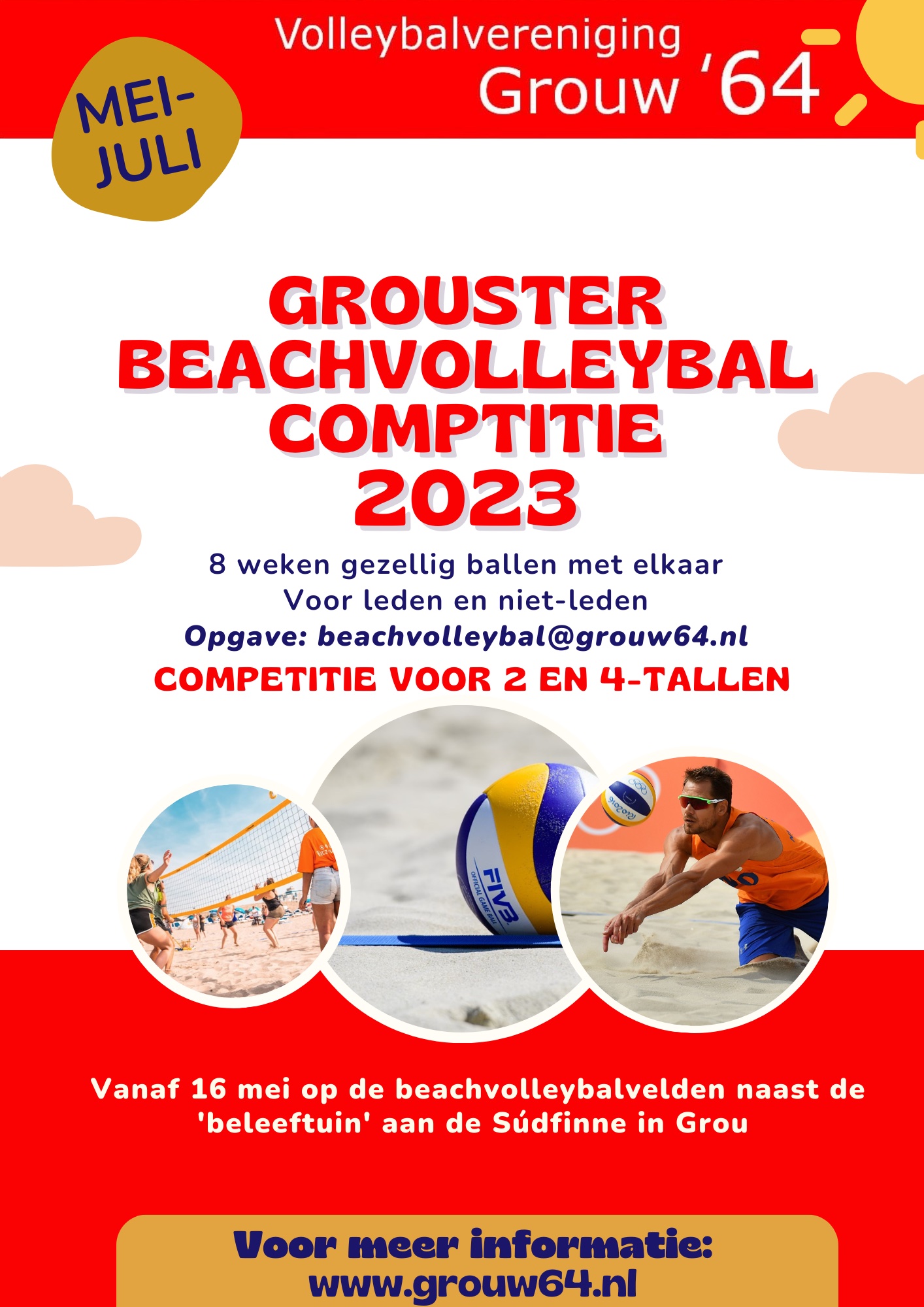 Beachvolleybaltoernooi 2023 Grouw '64