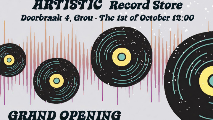 Op 1 oktober opent Artistic Recordstore